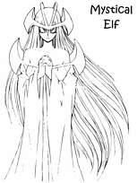 coloriage yugioh mustical elf